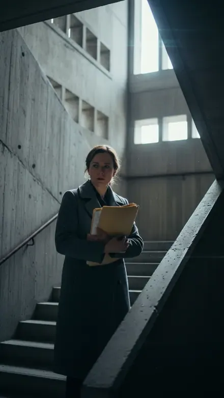 Still from Fault Line — The inquiry into the collapse begins with one leaked file.