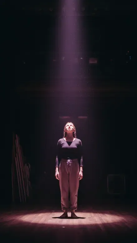 Still from The Understudy — She knows every line. Tonight she finds out why.